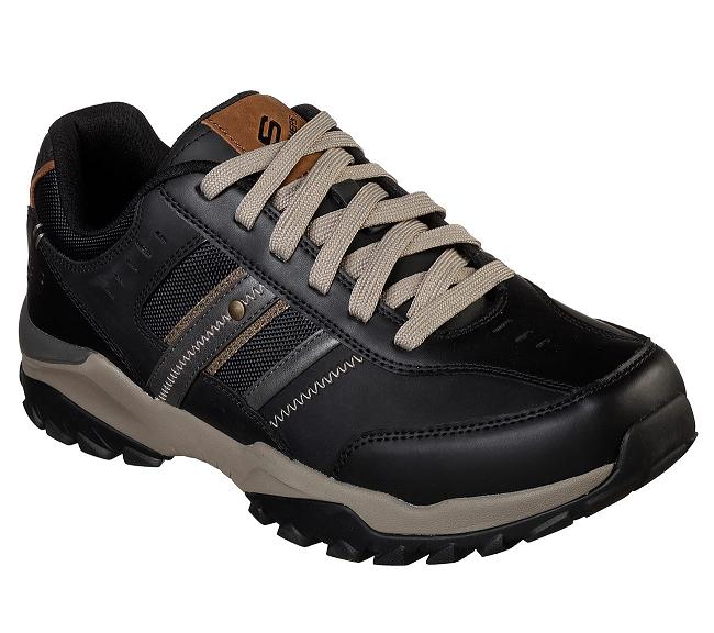 Zapatos Sin Cordones Skechers Hombre - Henrick Negro OTZSP8594